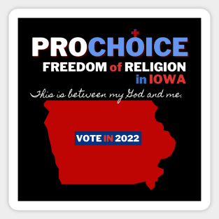 Pro Choice Iowa (light on dark) Sticker